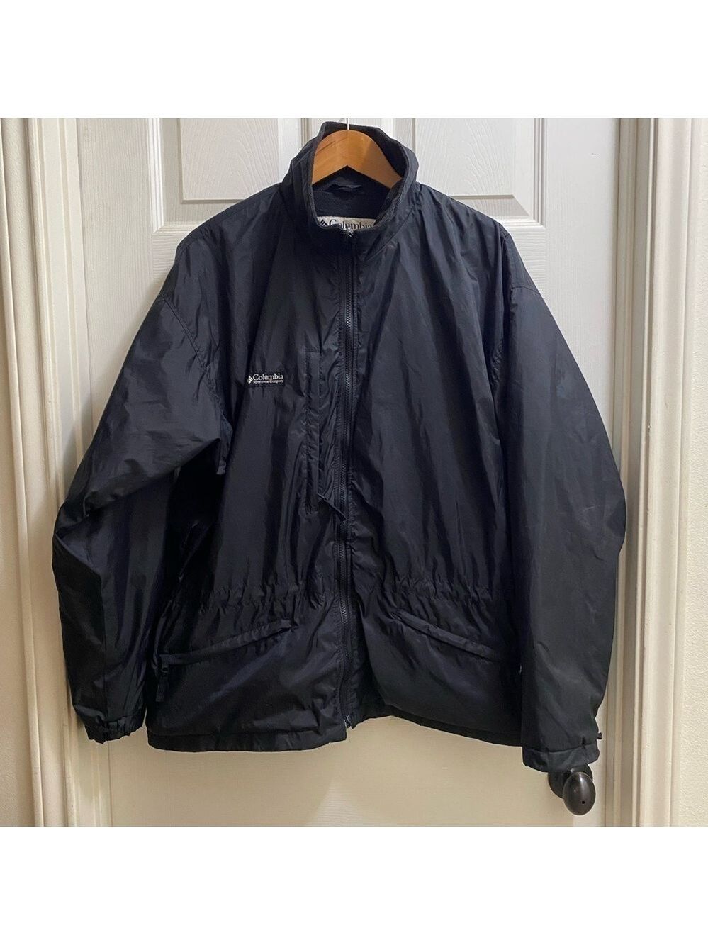 Columbia Insulated Fleece Jacket Black Size Large